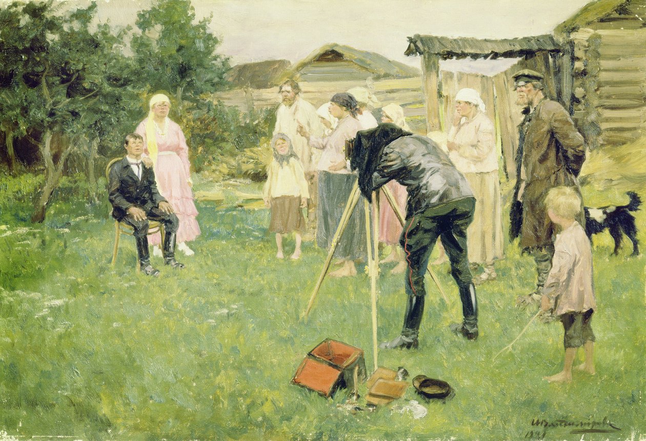 Fotograf i en landsby af Ivan Alexeyevich Vladimirov