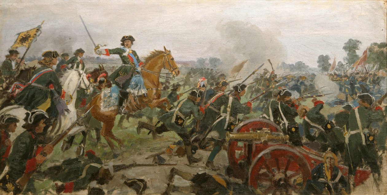 Slaget ved Poltava af Ivan Alexeyevich Vladimirov