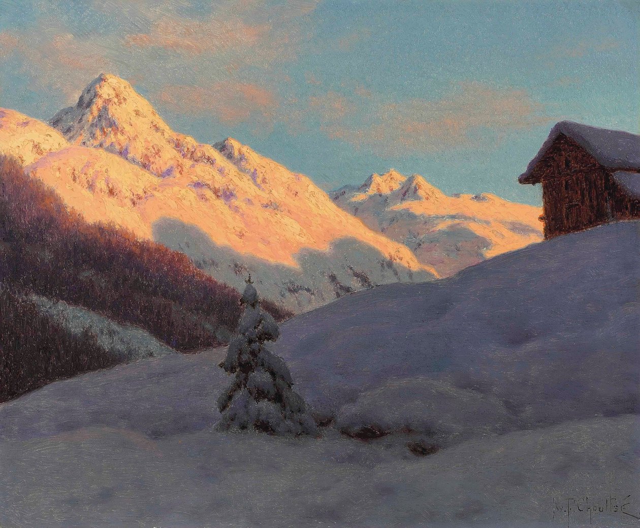 Toppe i Engadin af Ivan Fedorovich Choultse