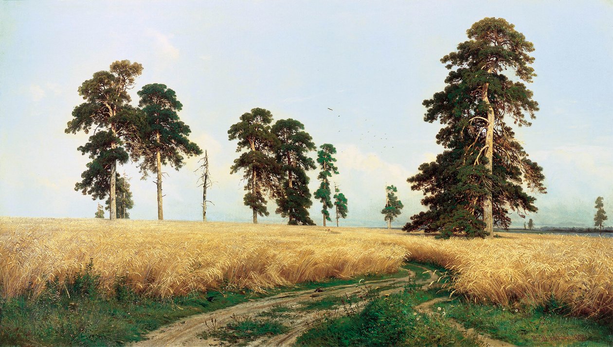 Rugmarken, 1878. af Ivan Ivanovich Shishkin