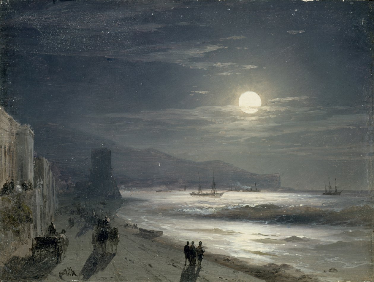 Månenat, 1885 af Ivan Konstantinovich Aivazovsky
