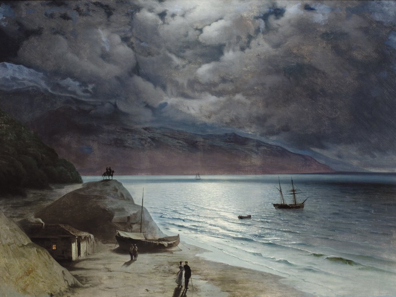 Nat ved Gurzuf, 1891 af Ivan Konstantinovich Aivazovsky