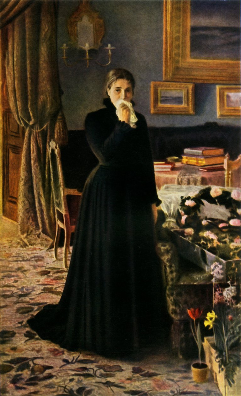 Utrøstelig sorg, 1884, 1965. af Ivan Kramskoy