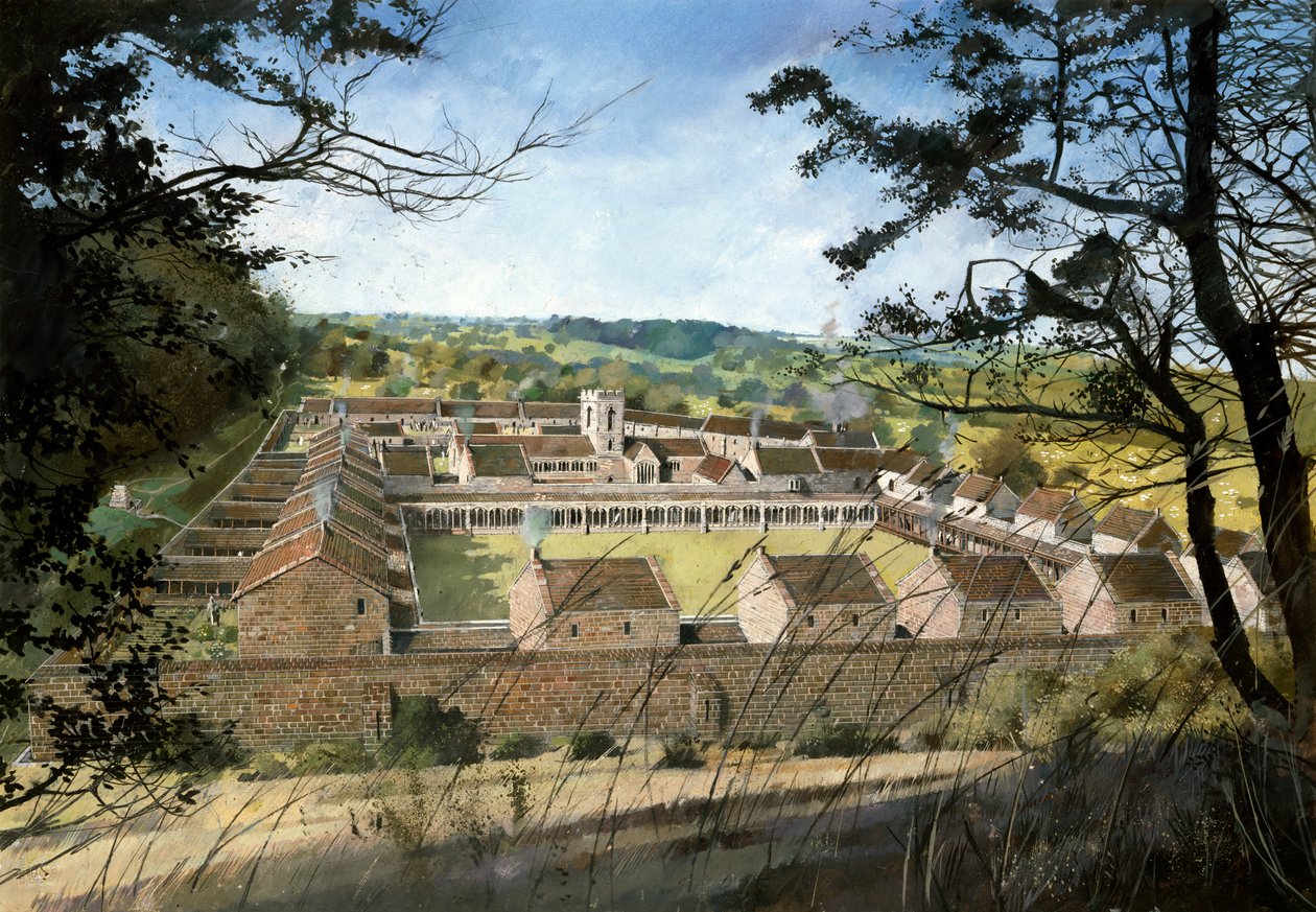 Mount Grace Priory, c1500-tallet, c1990-2010 af Ivan Lapper