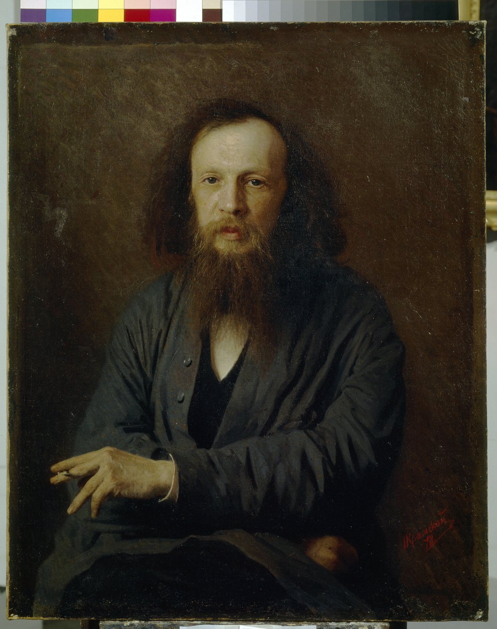 Portræt af Dmitri Mendeleev af Ivan Nikolaevich Kramskoy