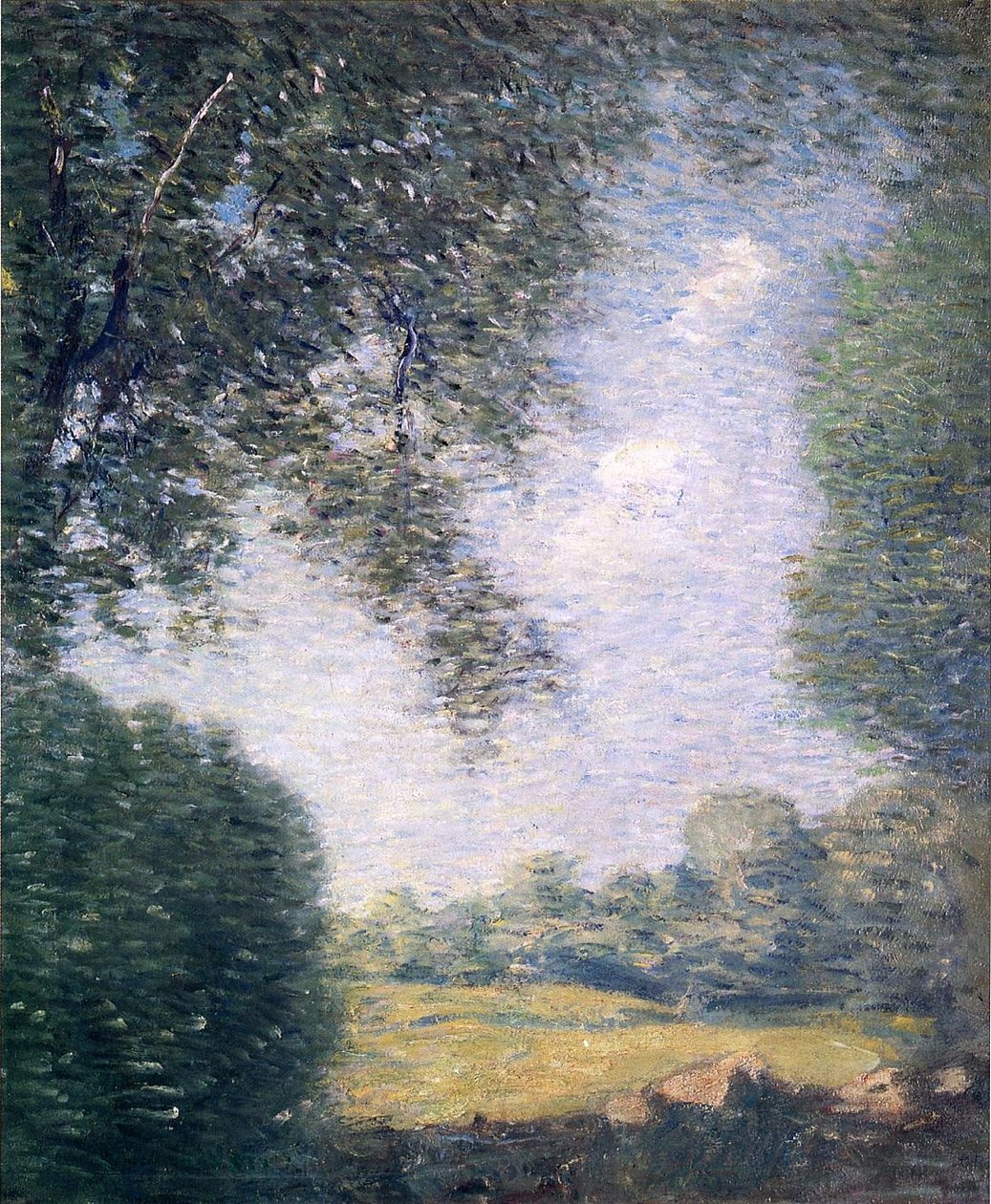 Overhængende træer af J. Alden Weir