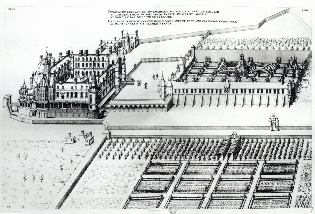 Chateau de Gaillon, fra "Les Plus Excellents Bastiments de France af J. Androuet Ducerceau