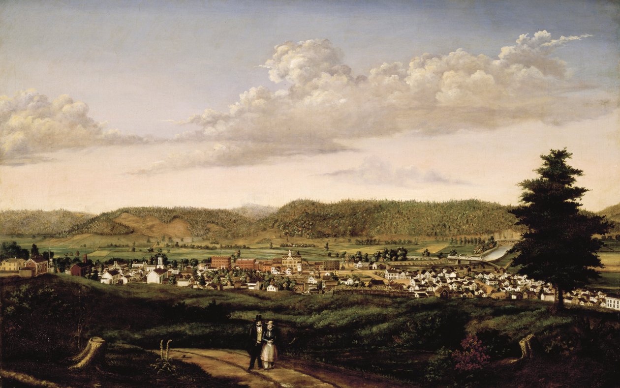 Scene i Corning, New York af J. S. Jennings