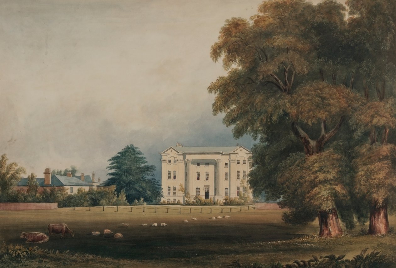 Addiscombe College, 1831 (pen og blæk og wc på papir) af J. S. Phillips