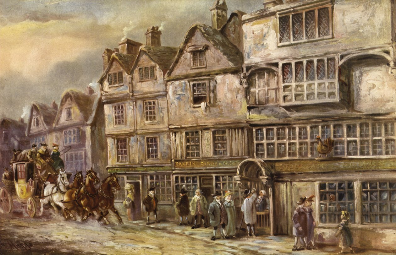 The Cock Tavern, Bishopsgate Street, London af J.C. Maggs