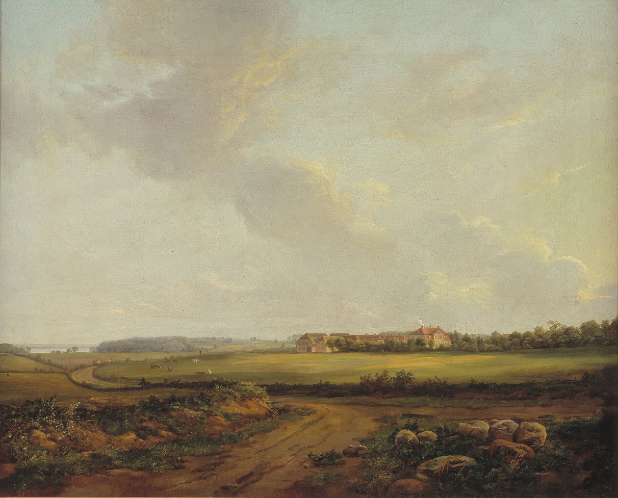 View of Engelholm at Præstø in Zealand af Johan Christian Dahl