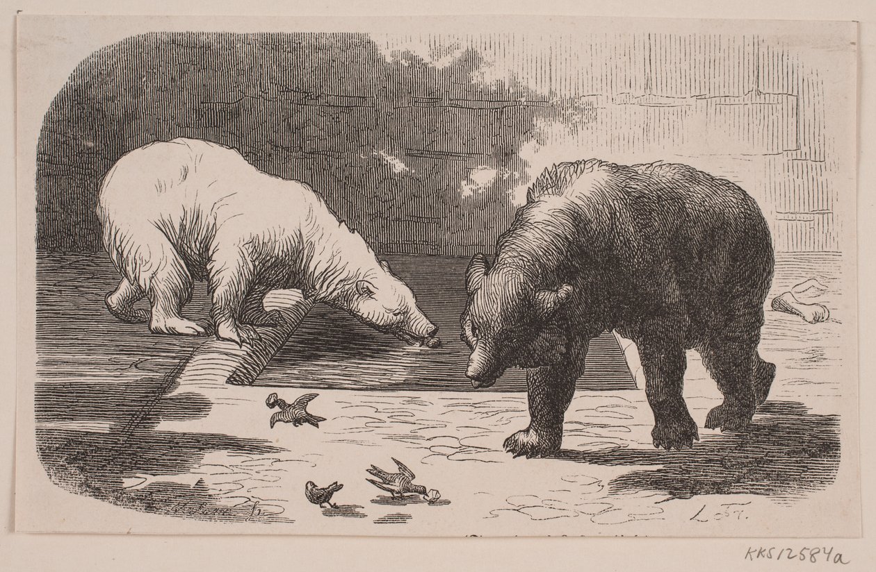 Bjørne i Jardin des Plantes af J.C. Nielsen
