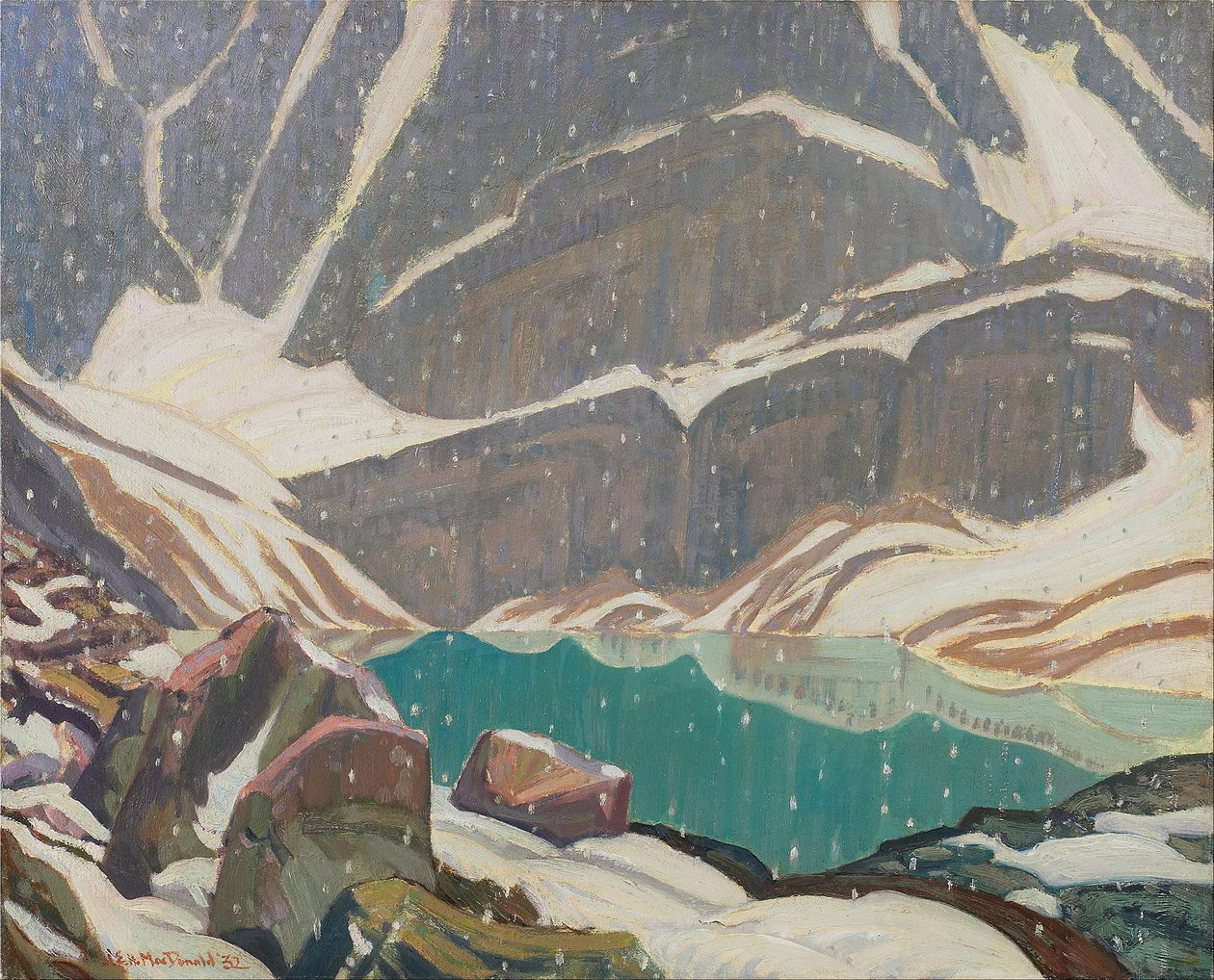 Mountain Solitude (Lake Oesa) af J.E.H. MacDonald