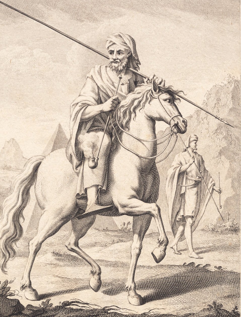En araber til hest af J.F. Clemens