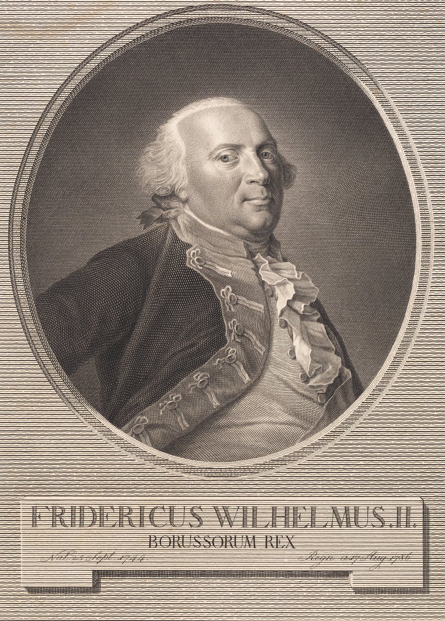 Friedrich Wilhelm II af J.F. Clemens