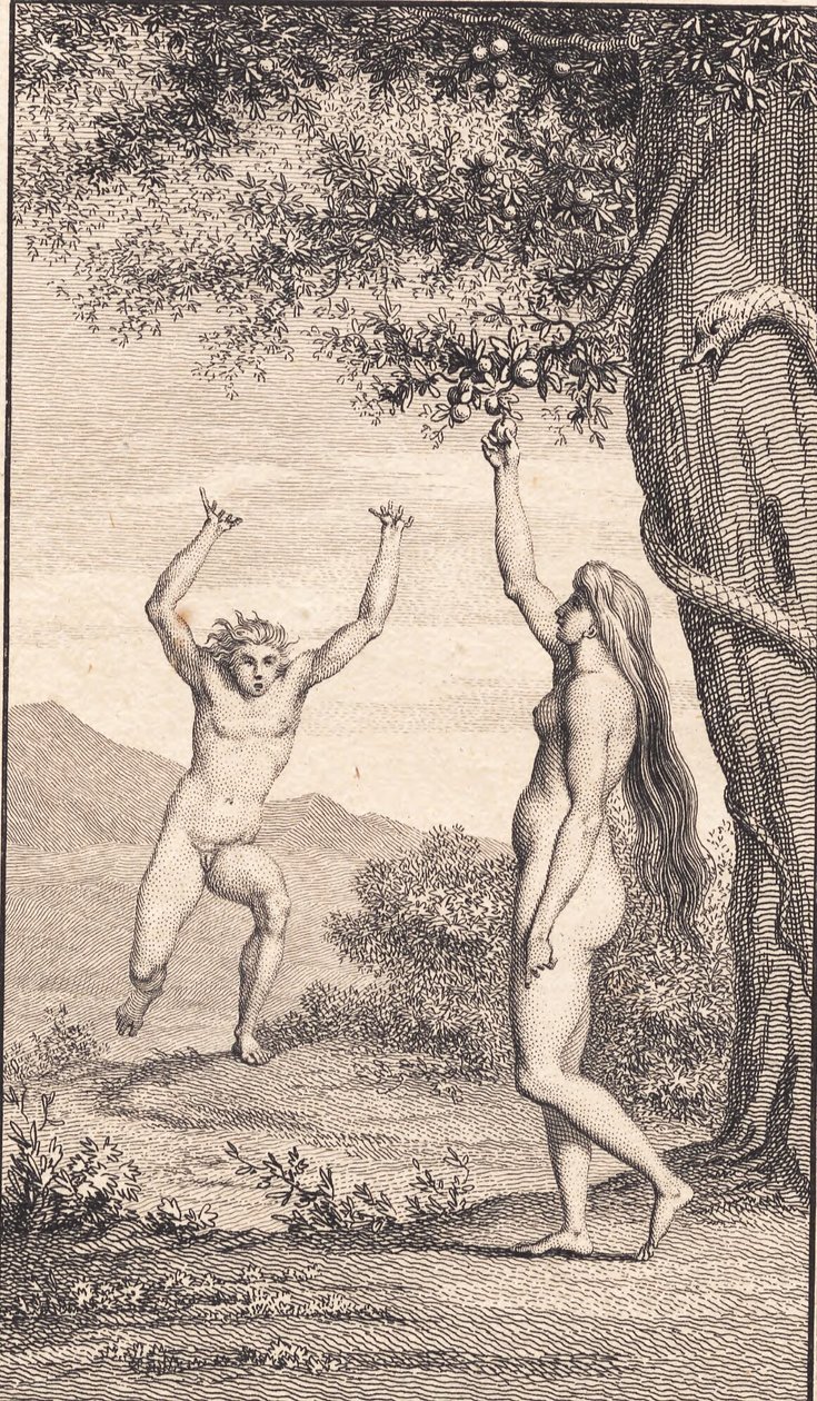 Illustration til Ewalds "Adam og Eva". III af J.F. Clemens