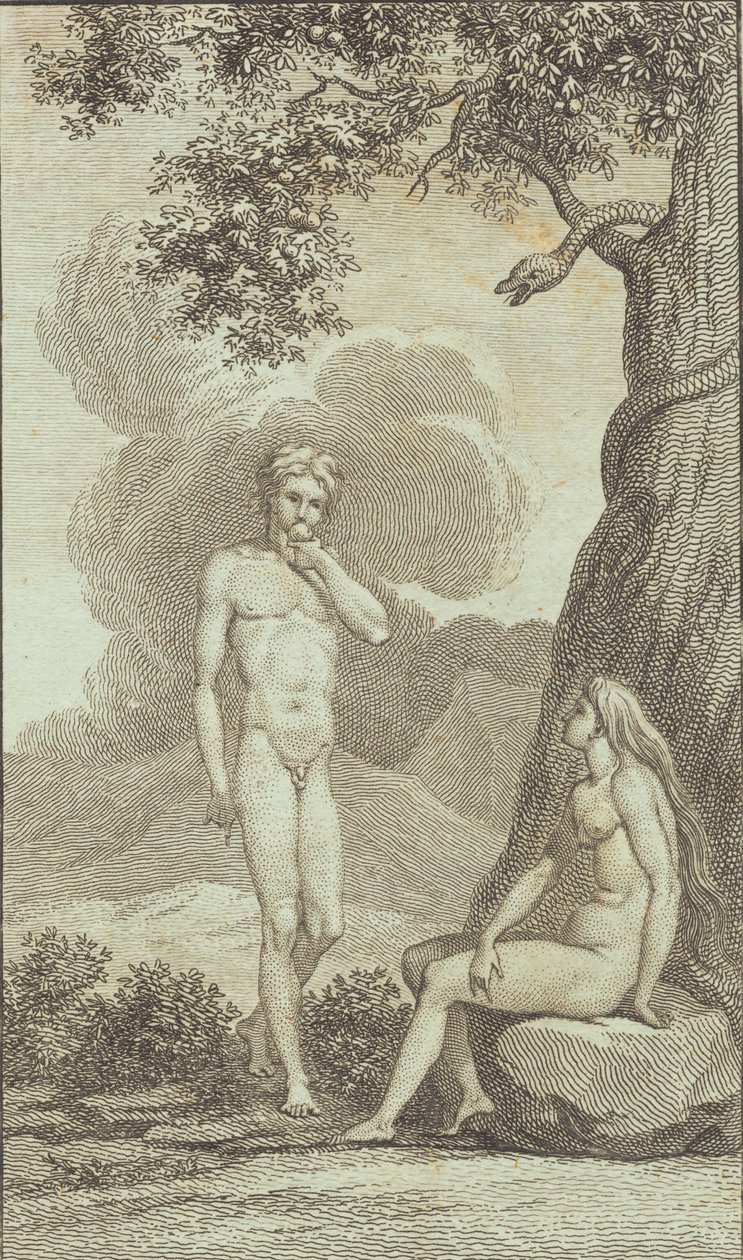Illustration til Ewalds "Adam og Eva". IV af J.F. Clemens