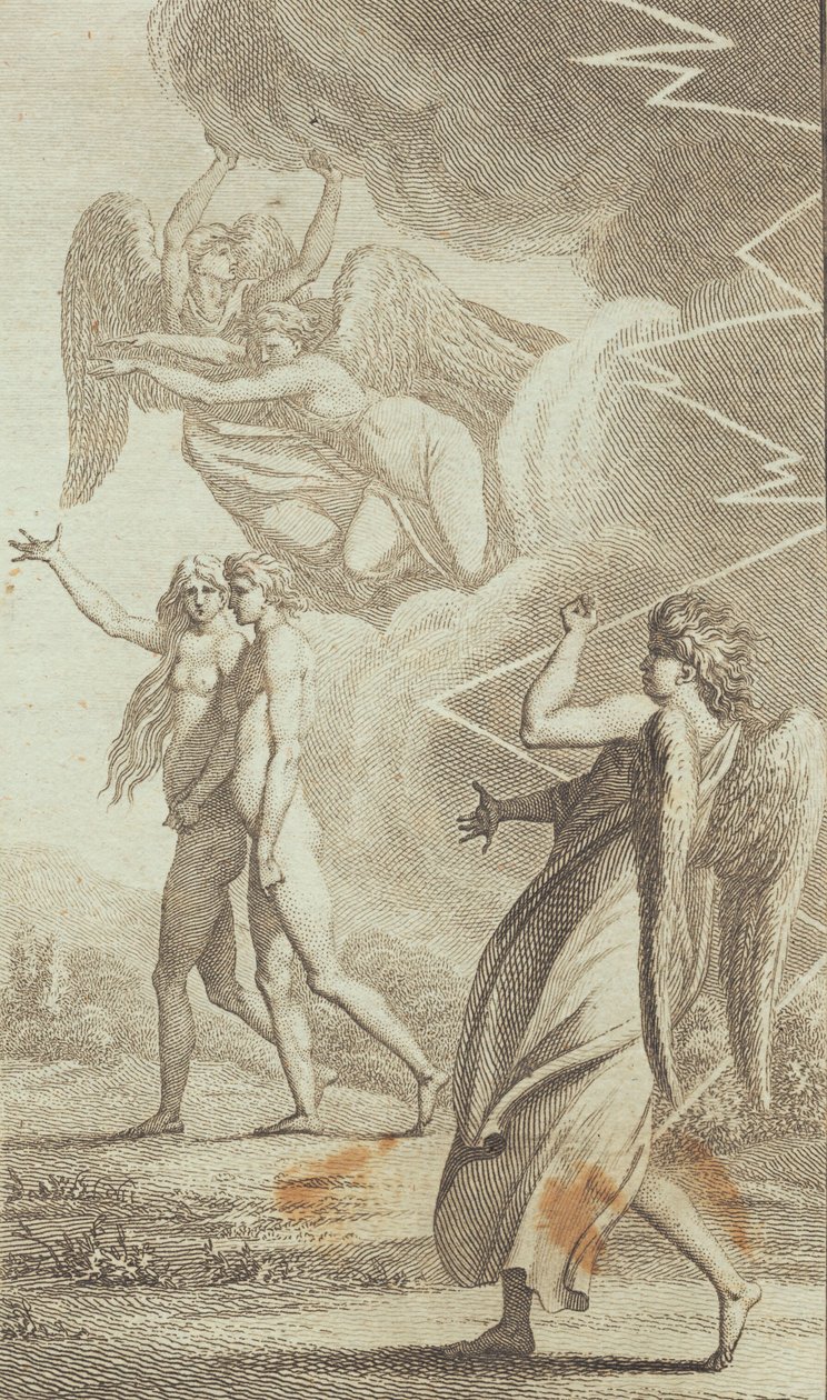 Illustration til Ewalds "Adam og Eva". V af J.F. Clemens
