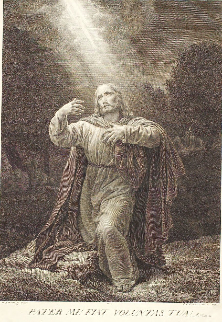 Kristus i Getsemane Have af J.F. Clemens