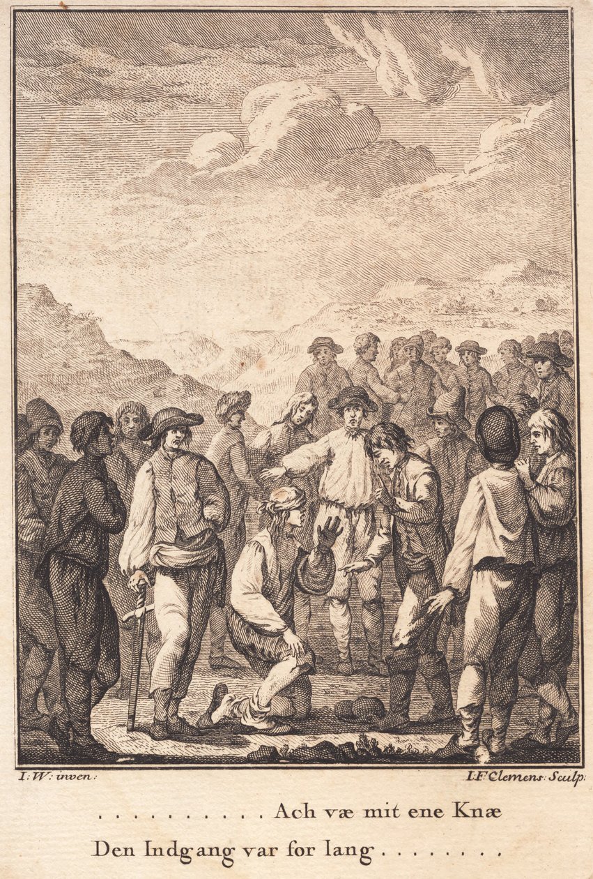 Niels Kok på retterstedet af J.F. Clemens