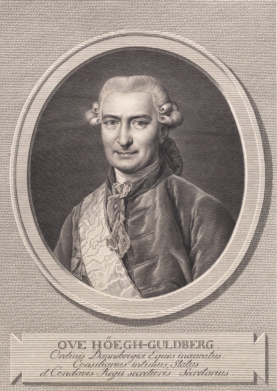 Portræt af Ove Høegh-Guldberg af J.F. Clemens
