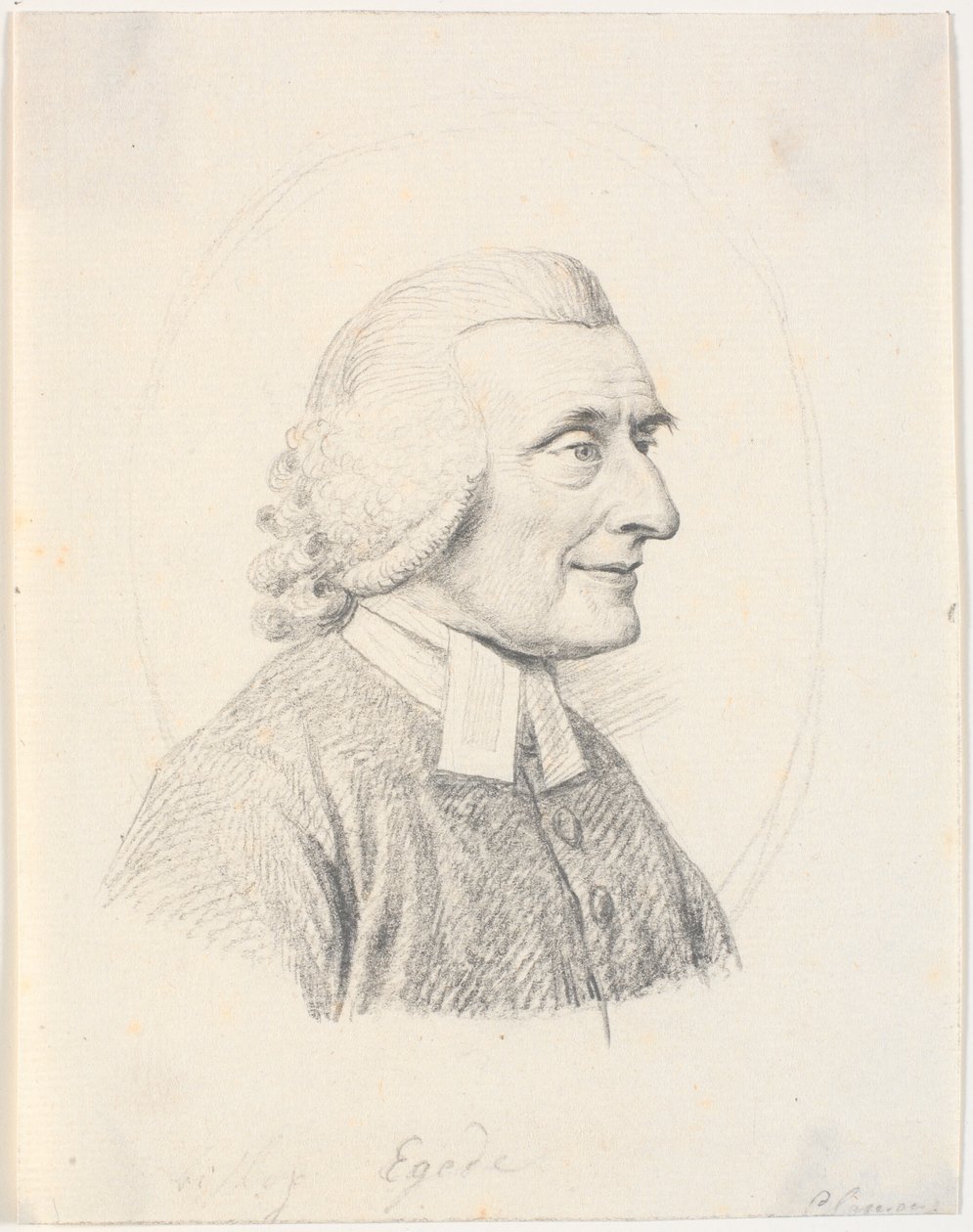 Portræt af præsten Paul Egede (1709-89) af J.F. Clemens