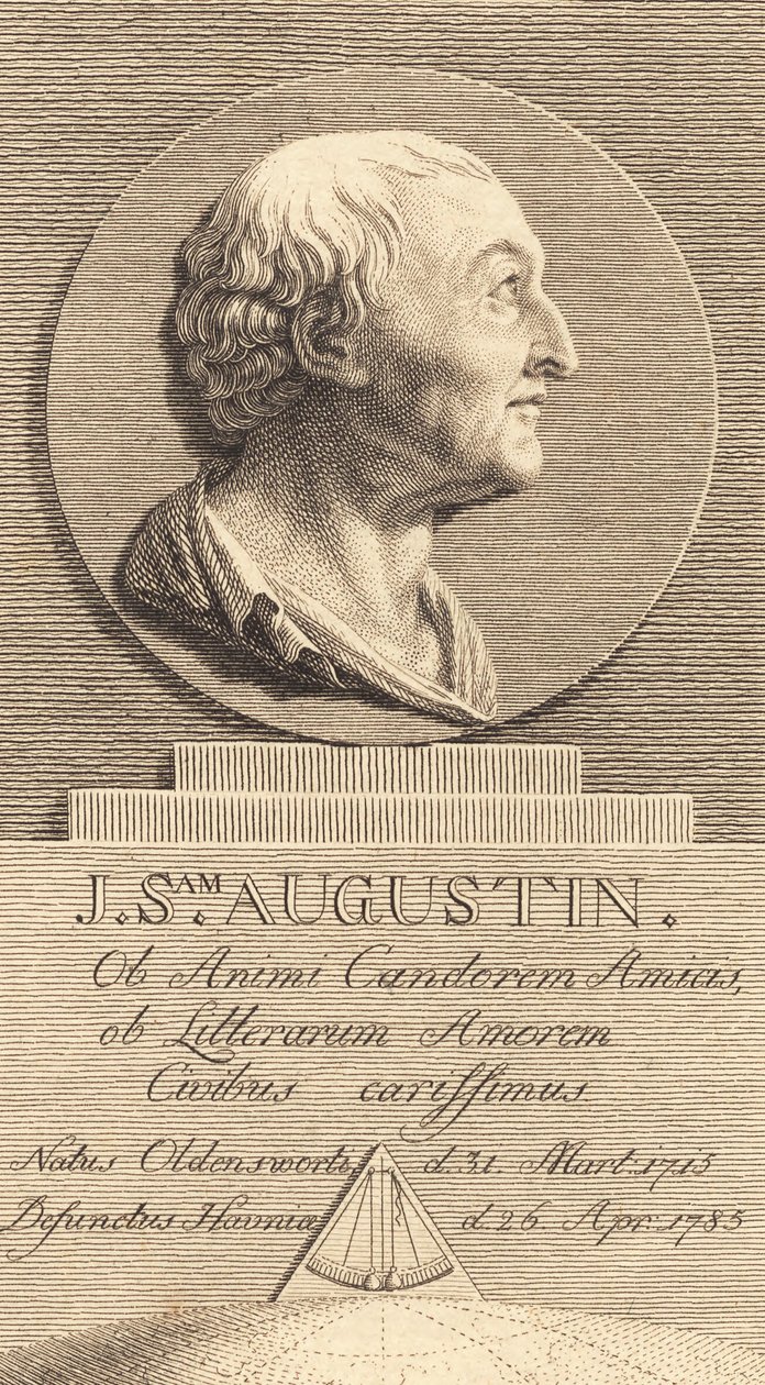 Sekretær i Krigskontoret Johan Samuel Augustin af J.F. Clemens