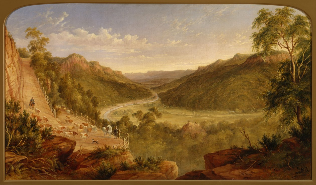 Burragorang -dalen nær Picton af J.H. Carse