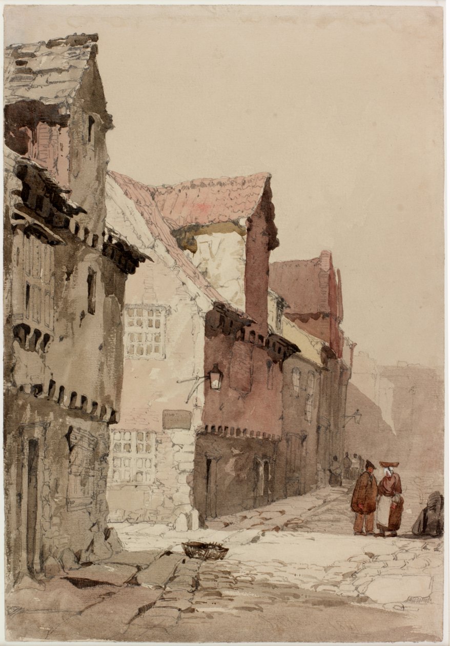 At Pandon, 1841 (blyant og wc på papir) af J.I. Brown