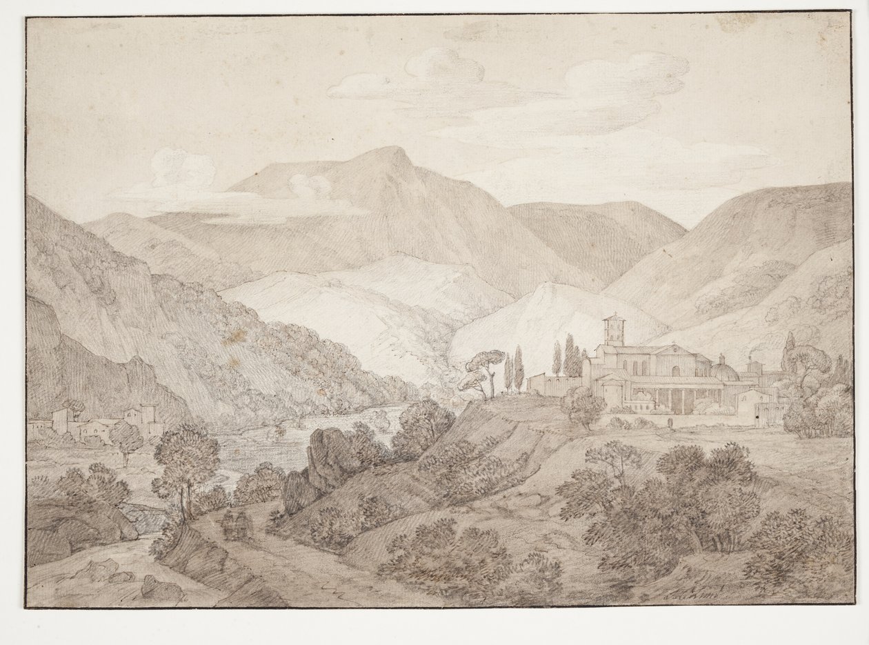 Cappucinerkloster i Spoleto af J.L. Lund