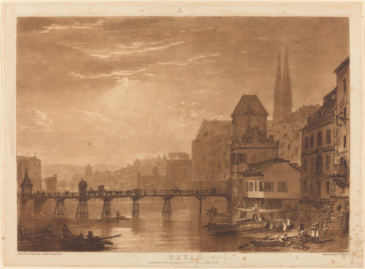 Basel, udgivet 1807. af Joseph Mallord William Turner
