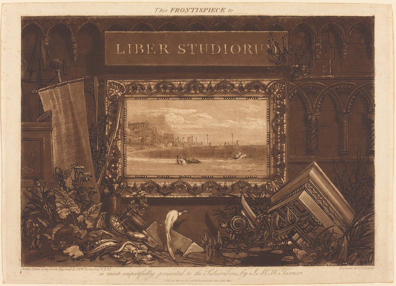 Frontispice, udgivet 1812. af Joseph Mallord William Turner