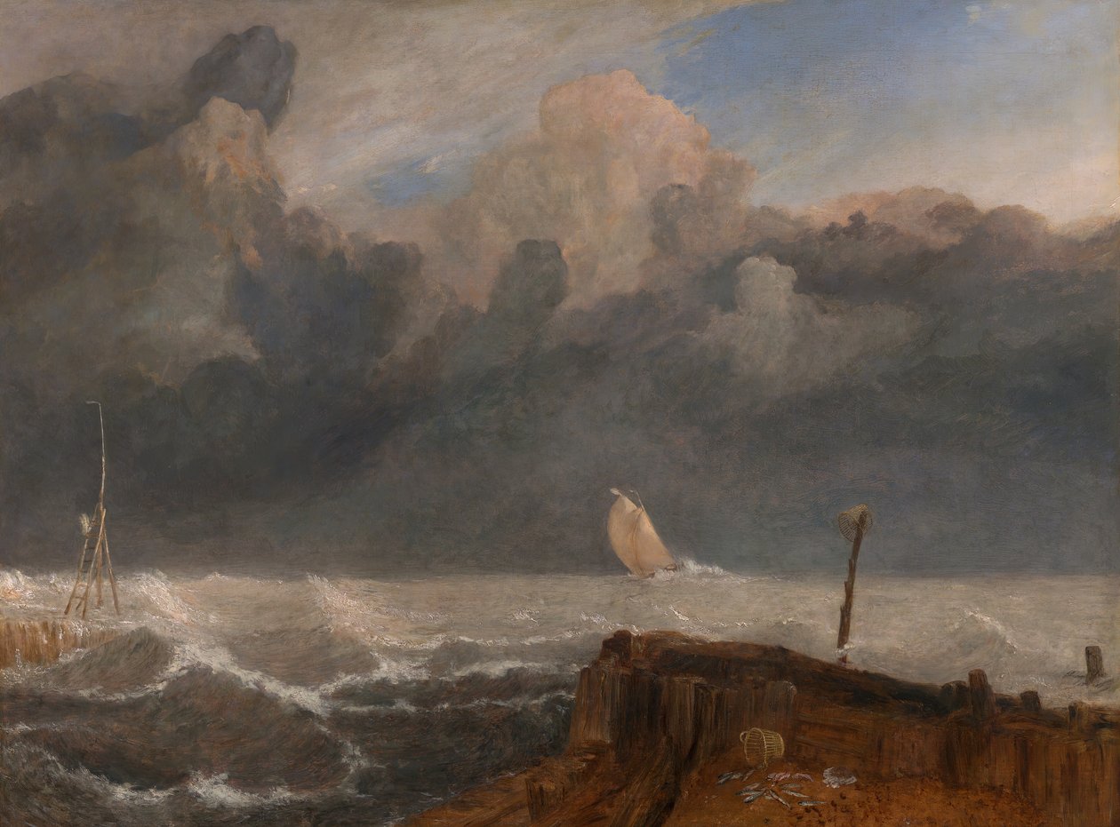 Port Ruysdael, mellem 1826 og 1827. af Joseph Mallord William Turner