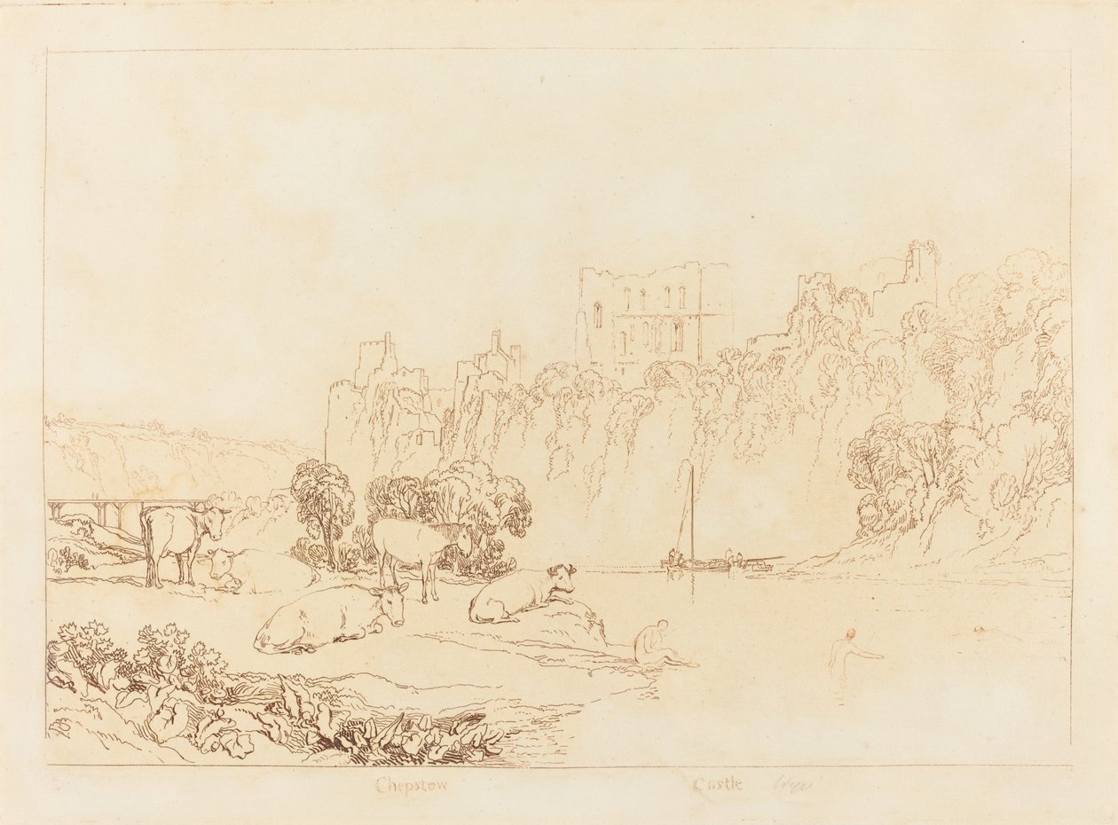 River Wye, udgivet 1812. af Joseph Mallord William Turner