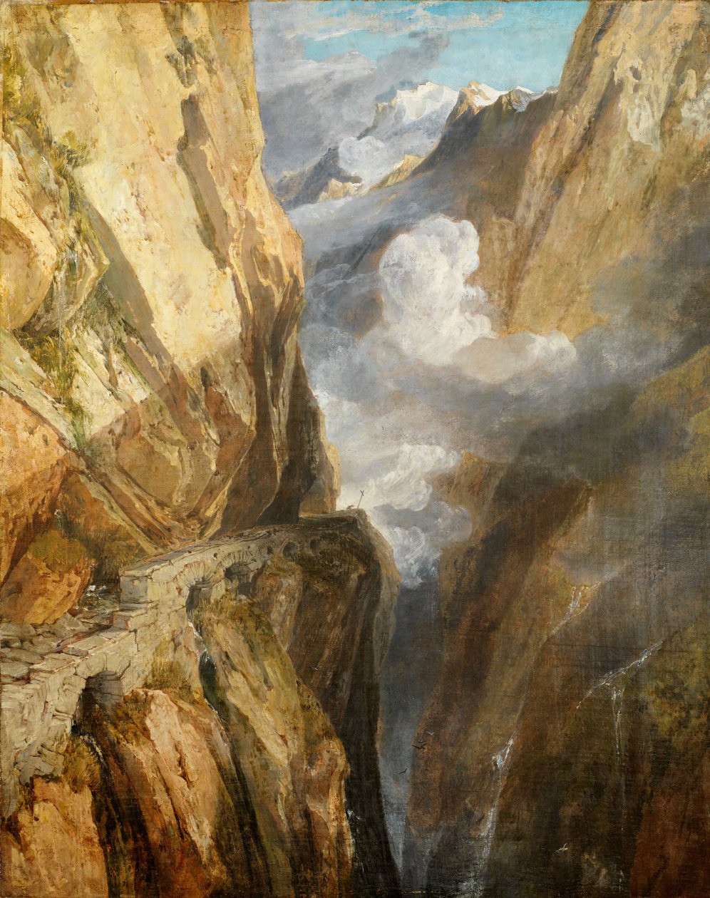 Passet af Saint Gotthard, Schweiz, 1803-04. af Joseph Mallord William Turner