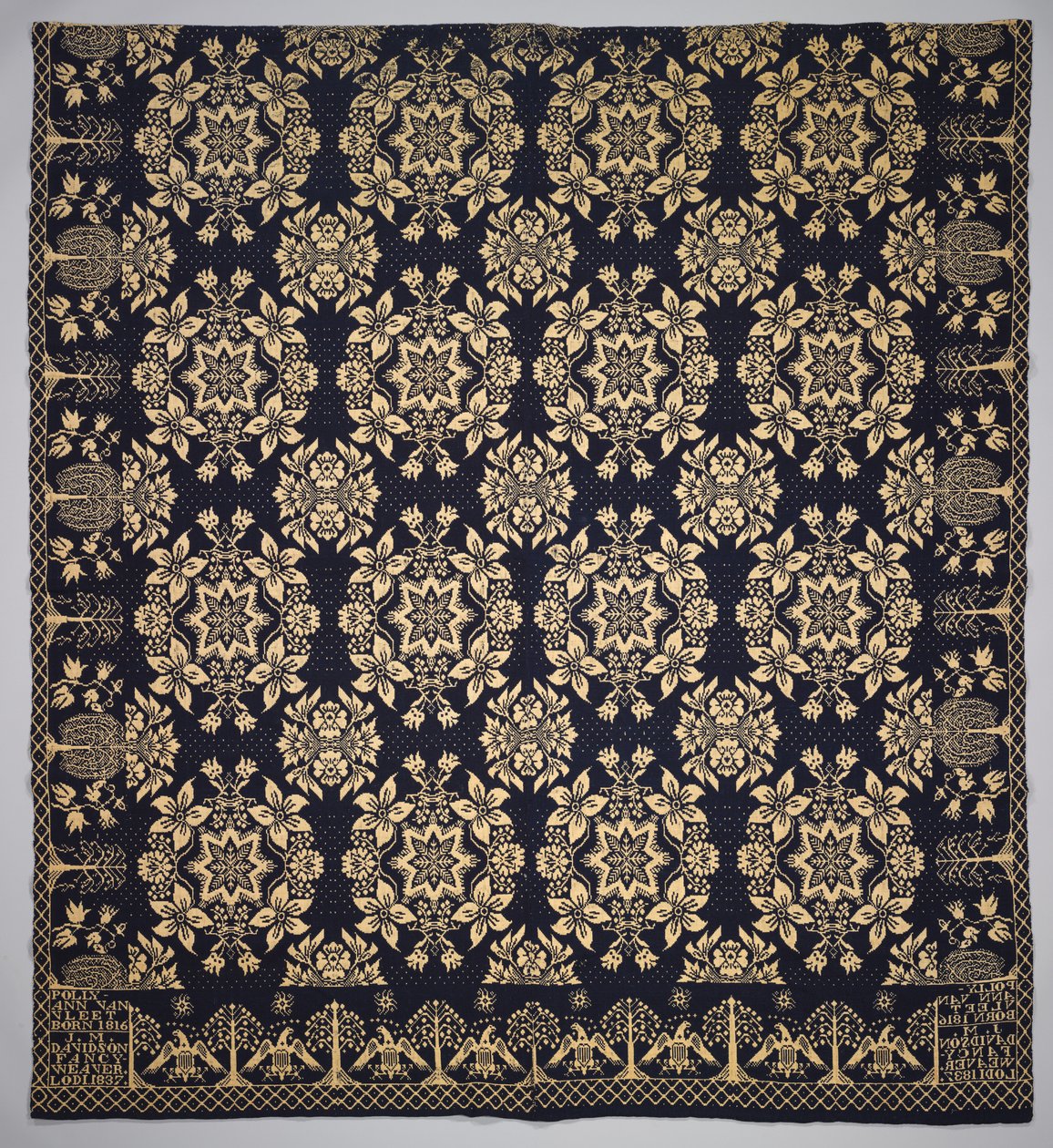 Coverlet, 1837. af J.M. Davidson