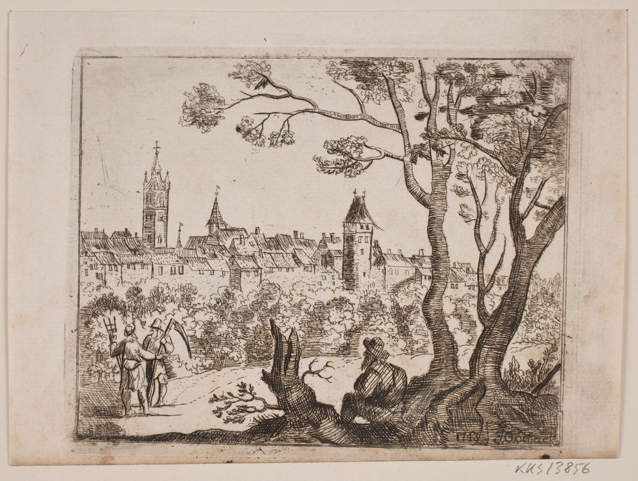 Ved en by af J.O. Schack