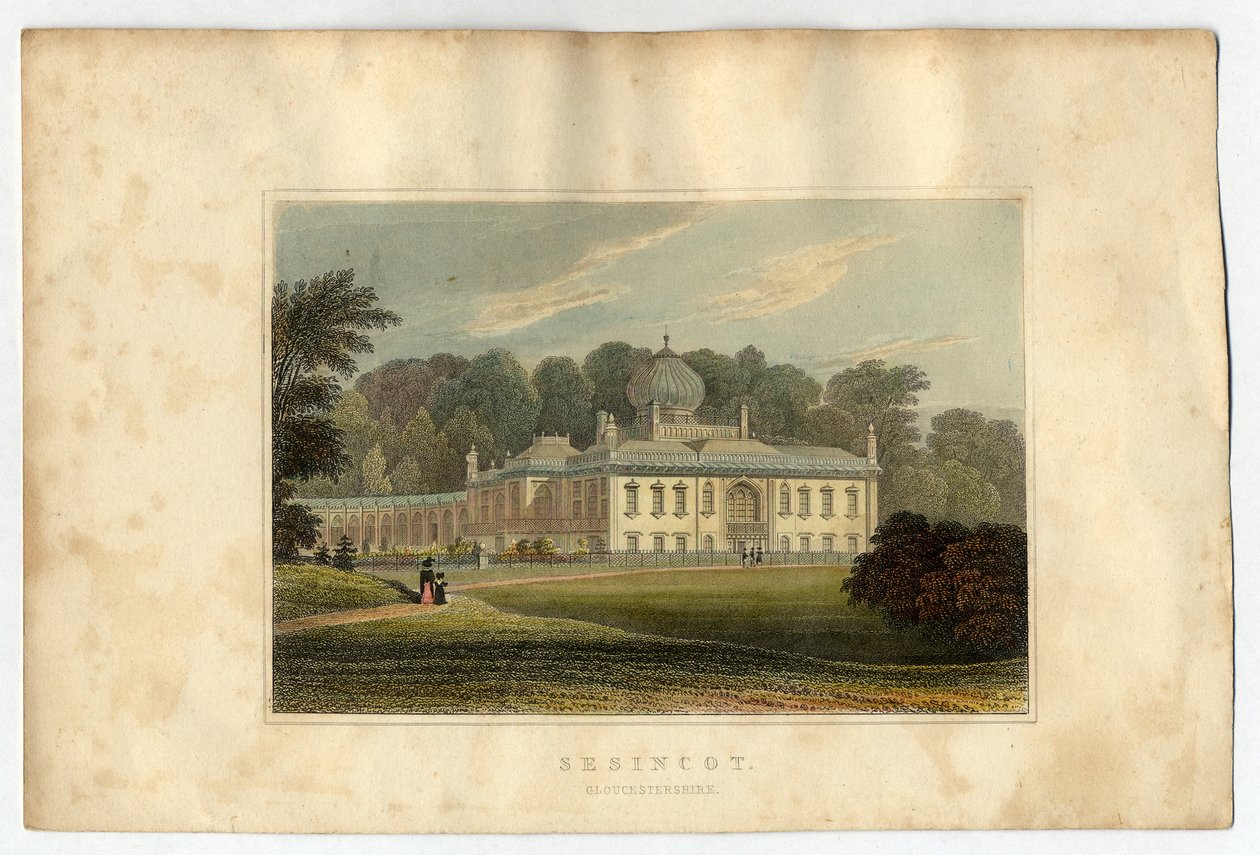 Sezincote House, Gloucester, 1823 (coout medlemmer) af J.P. Neale