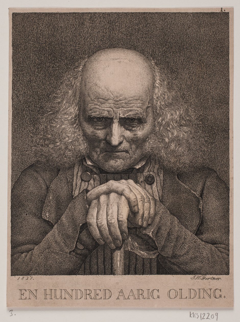 En hundredårig olding af J.V. Gertner
