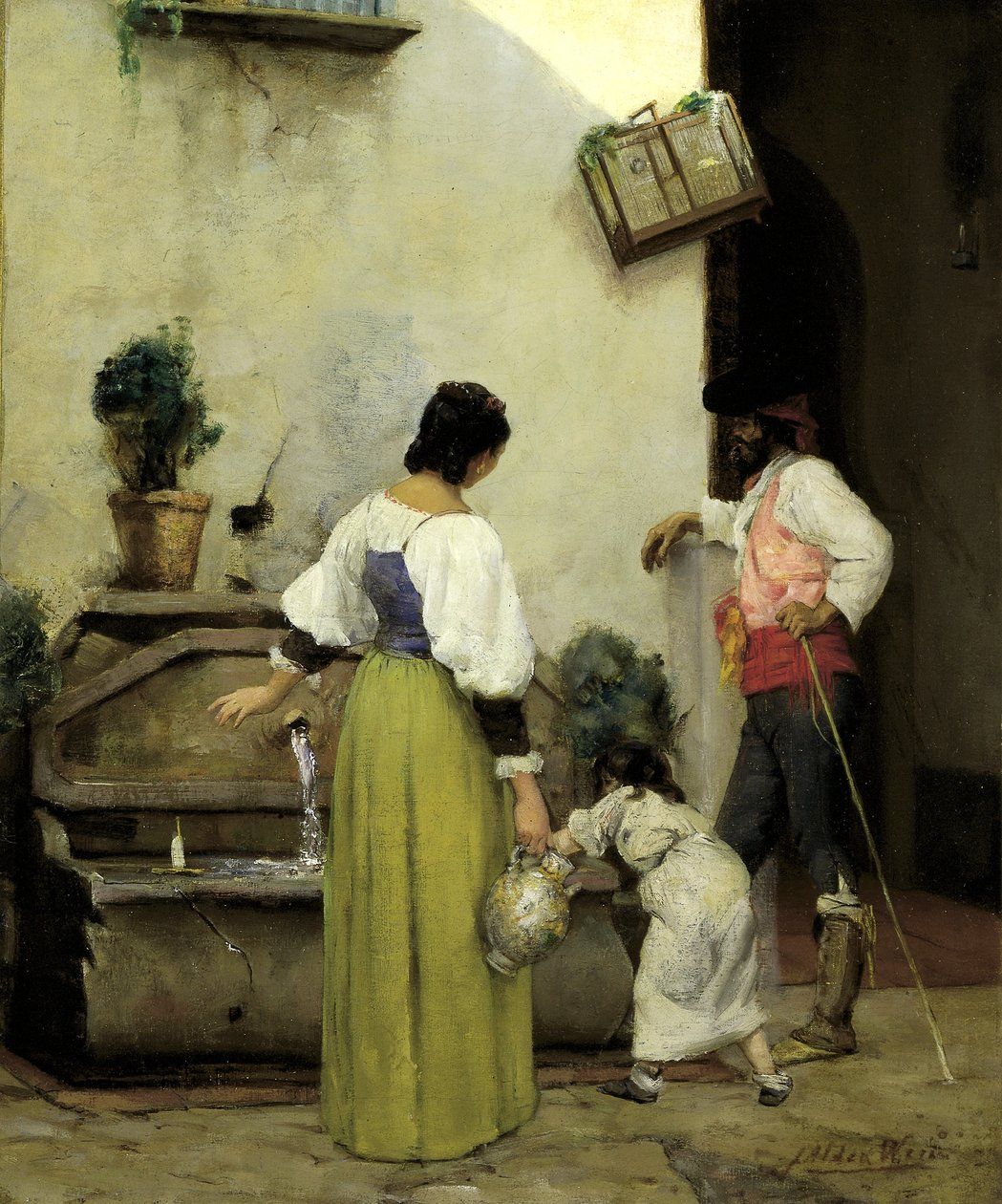Ved vandtruget af J. Alden Weir