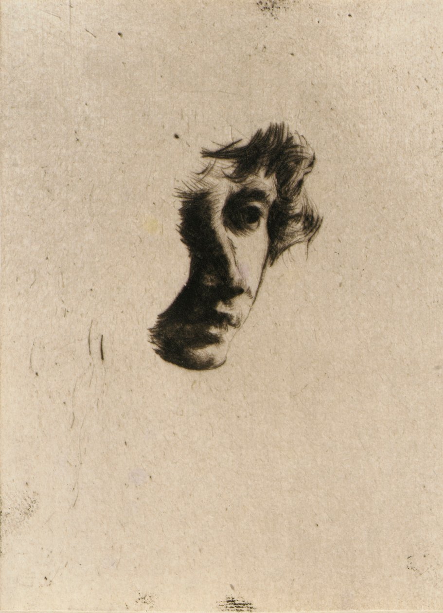 Fragment af et hoved af J. Alden Weir
