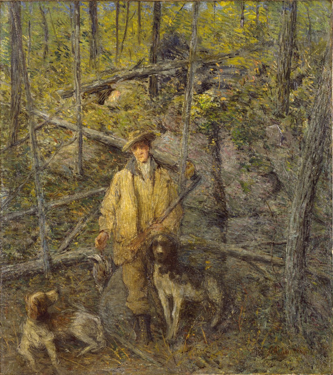 Jæger og hunde af J. Alden Weir