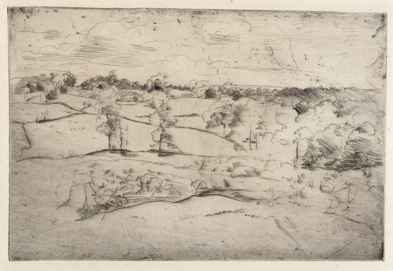 Landskab af J. Alden Weir