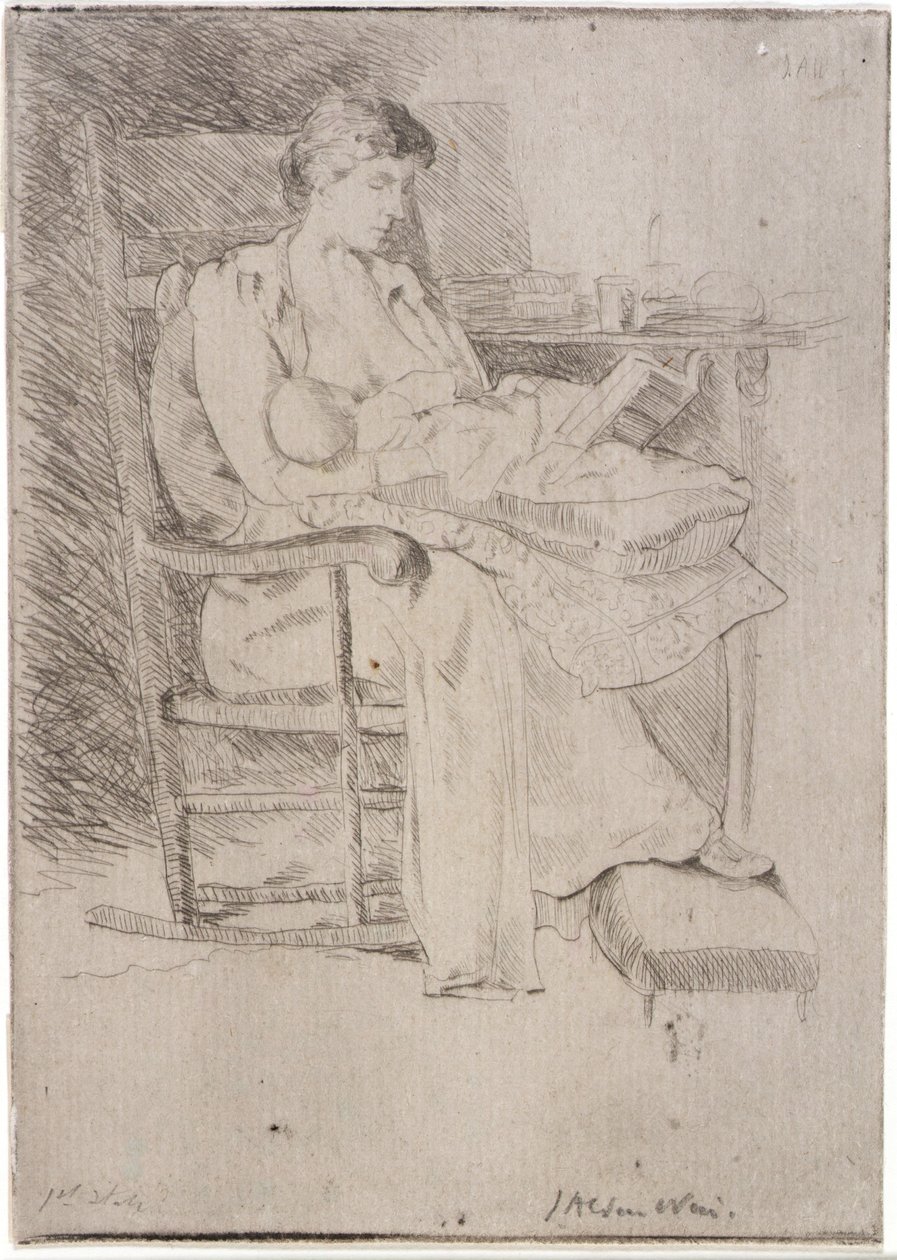 Mor og barn nr. 2 af J. Alden Weir