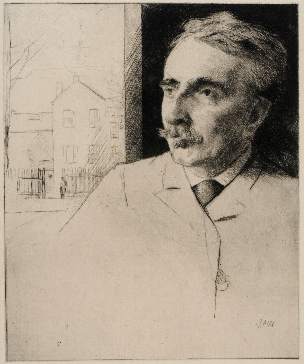 Portræt af John F. Weir af J. Alden Weir