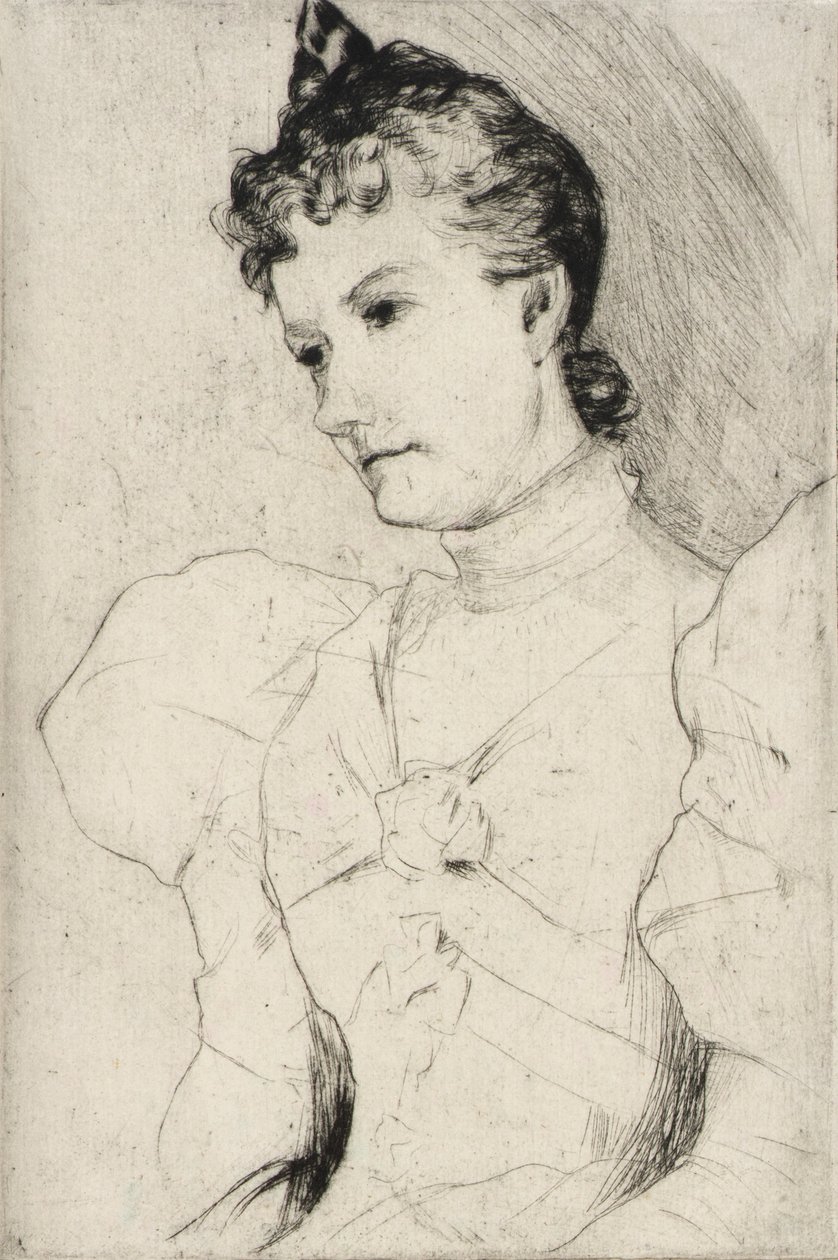 Portræt af Miss Ross af J. Alden Weir