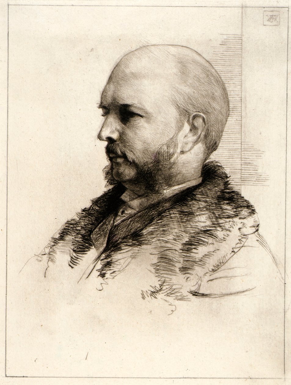 Portræt af Robert Hoe af J. Alden Weir