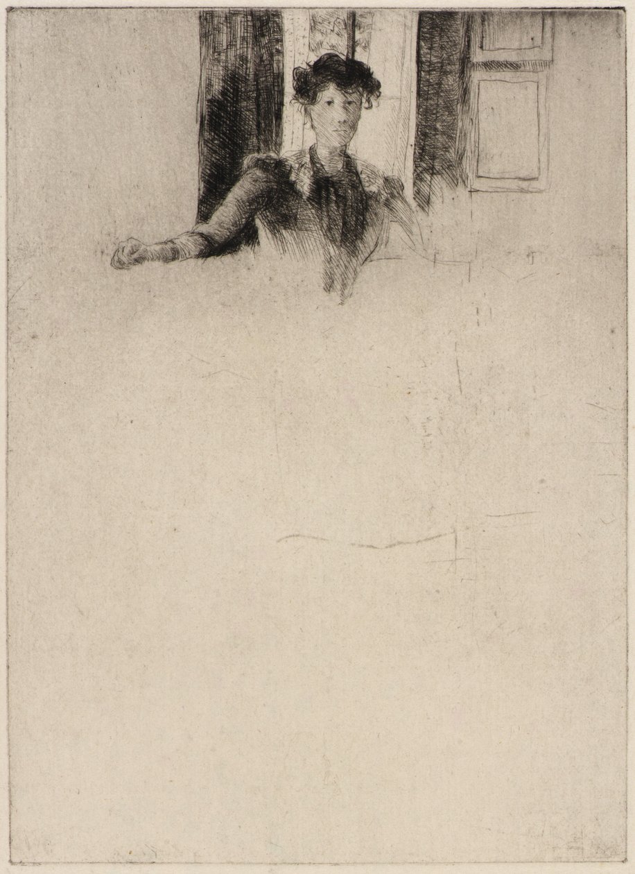 Skitse ved vinduet af J. Alden Weir