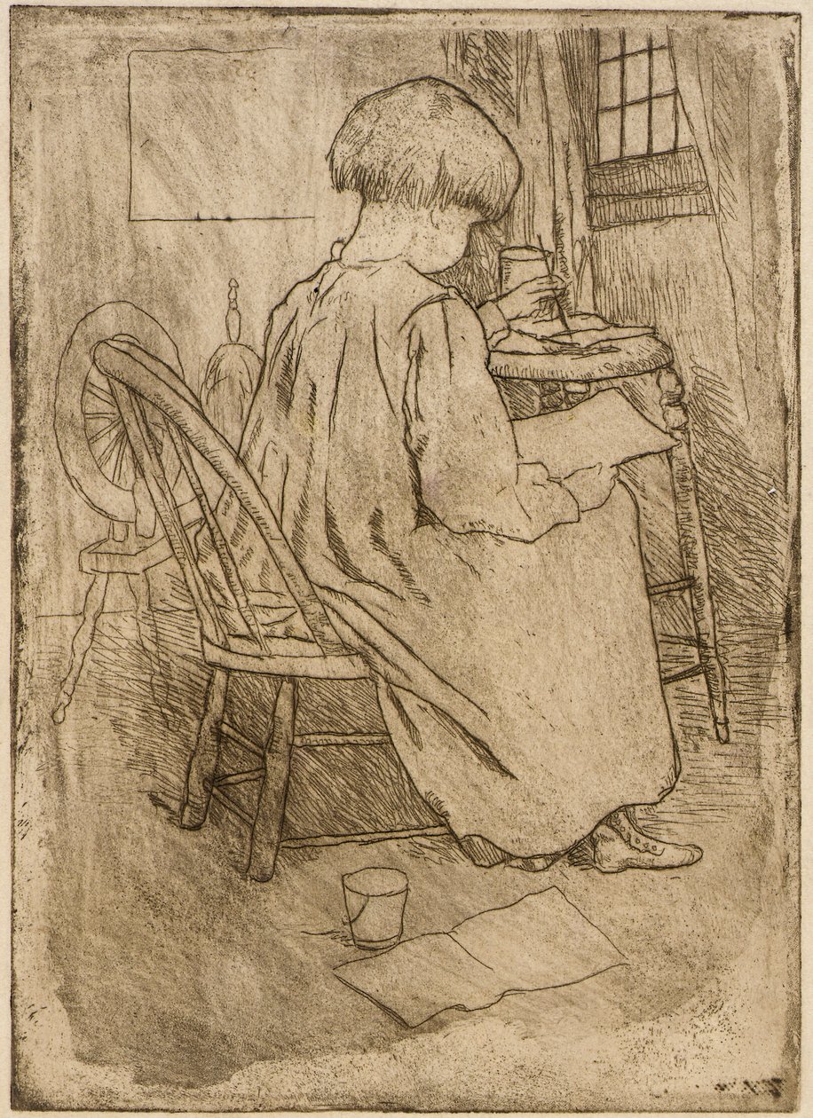 Den lille kunstner af J. Alden Weir