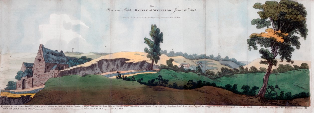Slaget ved Waterloo, 1815 1816. af J Booth